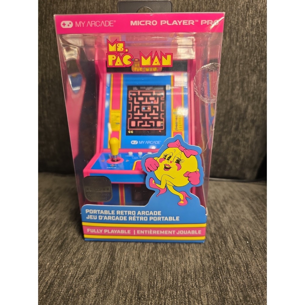 My Arcade Ms Pac-Man Micro Player Retro Arcade Cabinet New Sealed